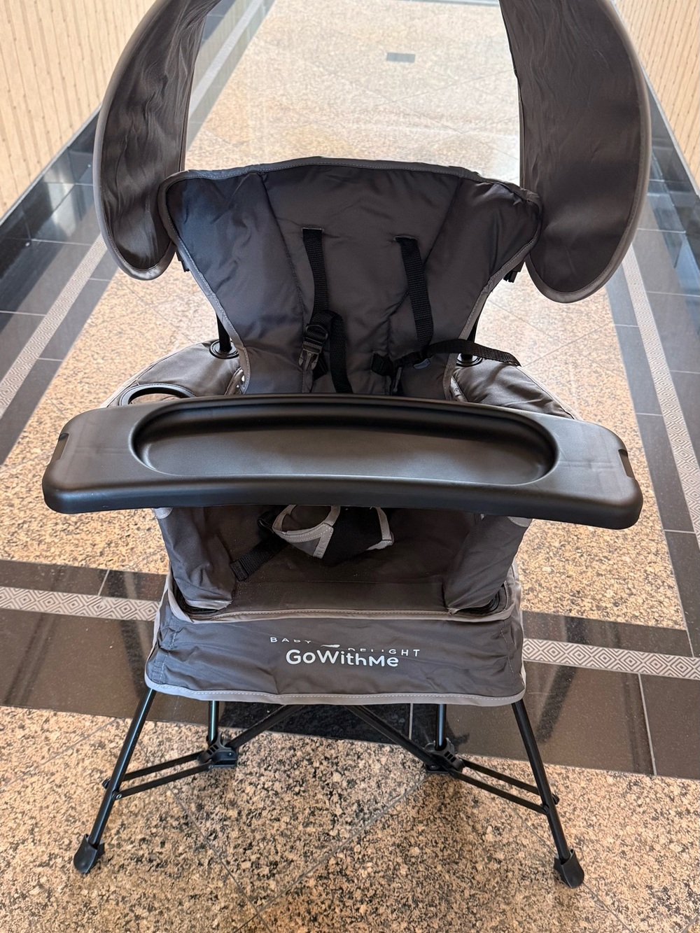 GoWithMe Portable Baby High Chair - Gray